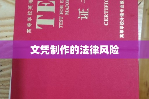 会宁文凭制作的法律风险
